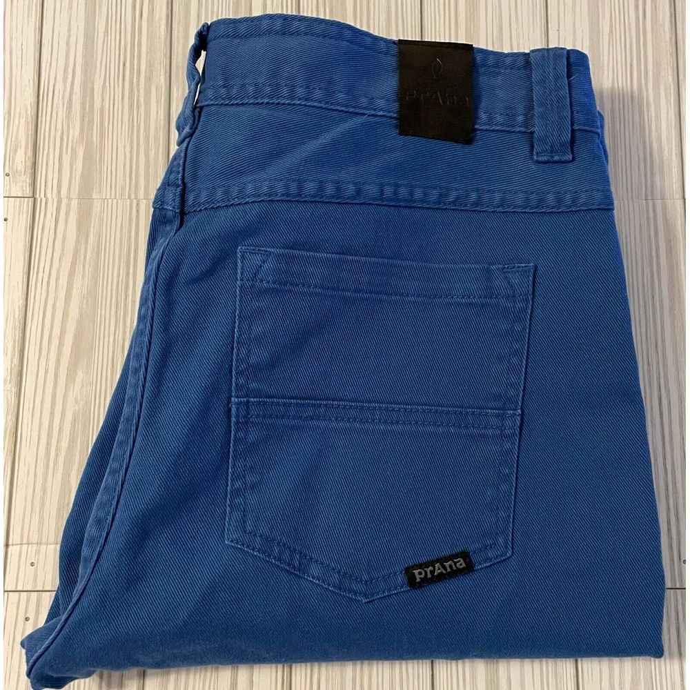 Men's PrAna Royal Blue Jeans Slim Fit 30x32‎